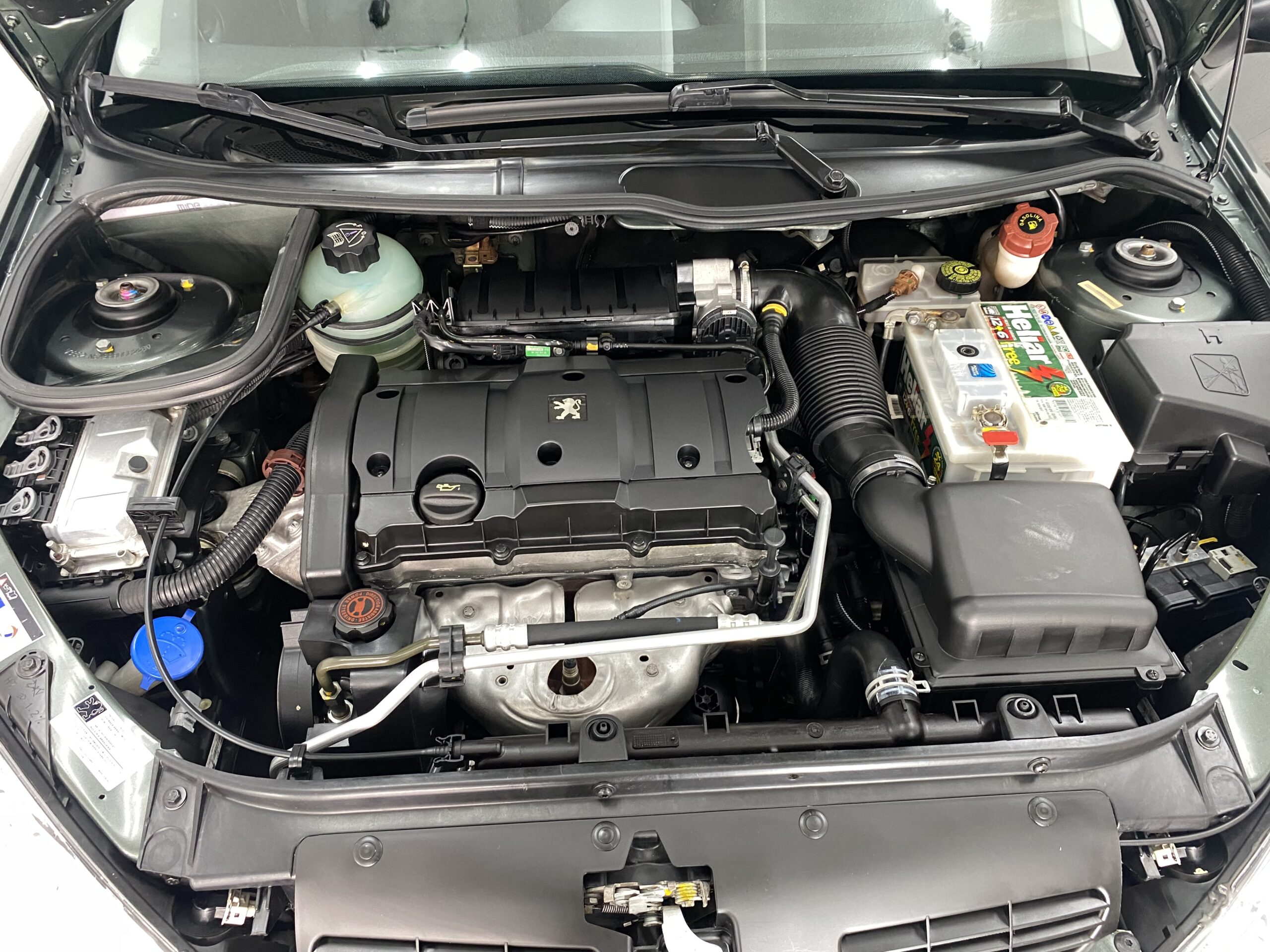 lavagem de motor de carro